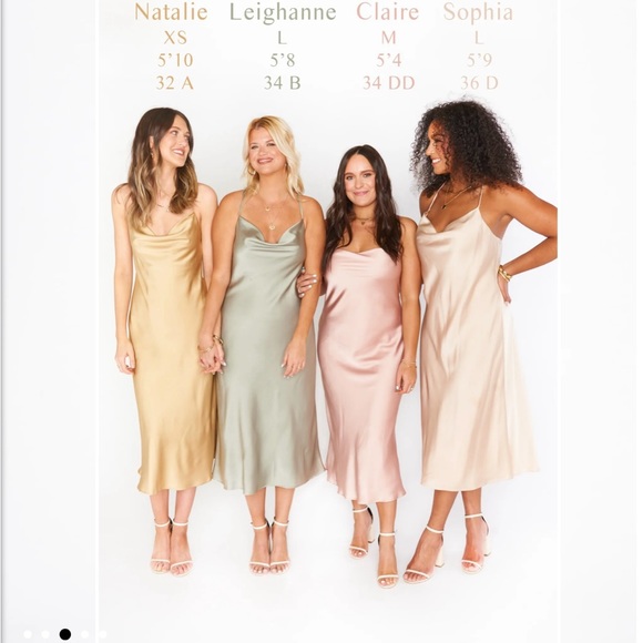 WORN ONCE Show me your Mumu satin dress - Picture 3 of 8